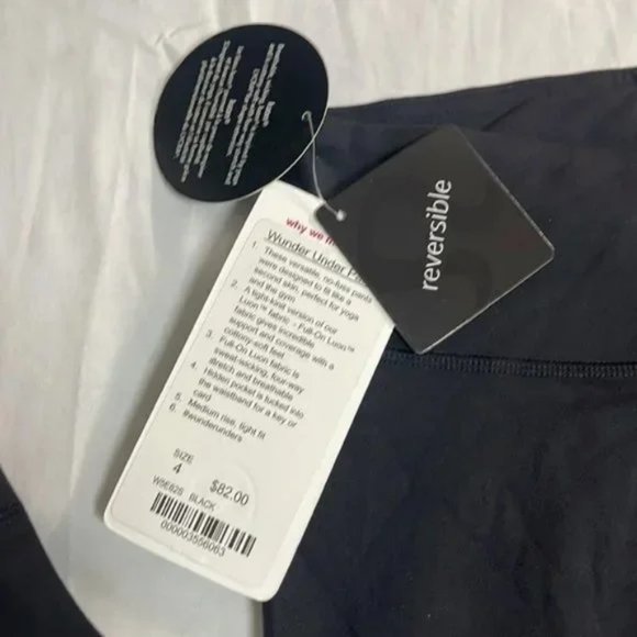 BNWT Lululemon Luon Wunder Under Pant Reversible Black various sizes - Picture 3 of 5